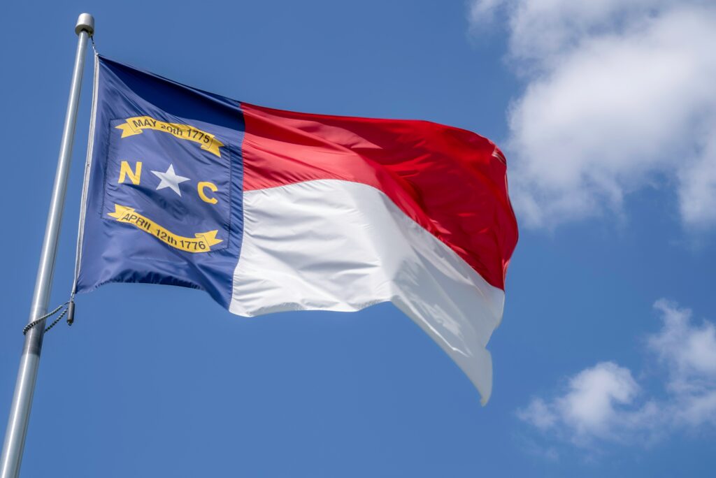 North Carolina Flag - North Carolina Travel Guide