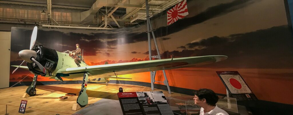 airplane in Pearl Harbor Aviation Museum