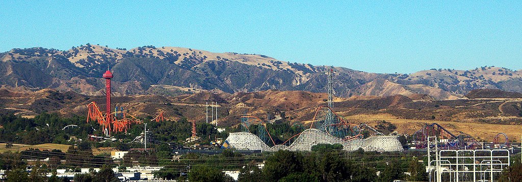 overview of Six Flags Magic Mountain
